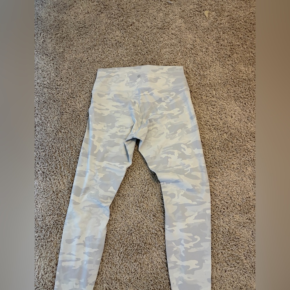 lululemon athletica Light Gray Camouflage Leggings